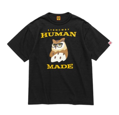 휴먼 메이드 그래픽 티셔츠 #07 블랙 HM25TE008
