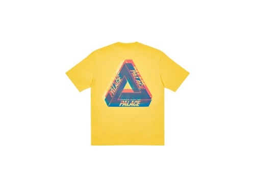 팔라스 트라이퍼그 컬러 블러 티셔츠 페일 옐로우 PALACE Tri-Ferg Colour Blur T-Shirt Pale Yellow